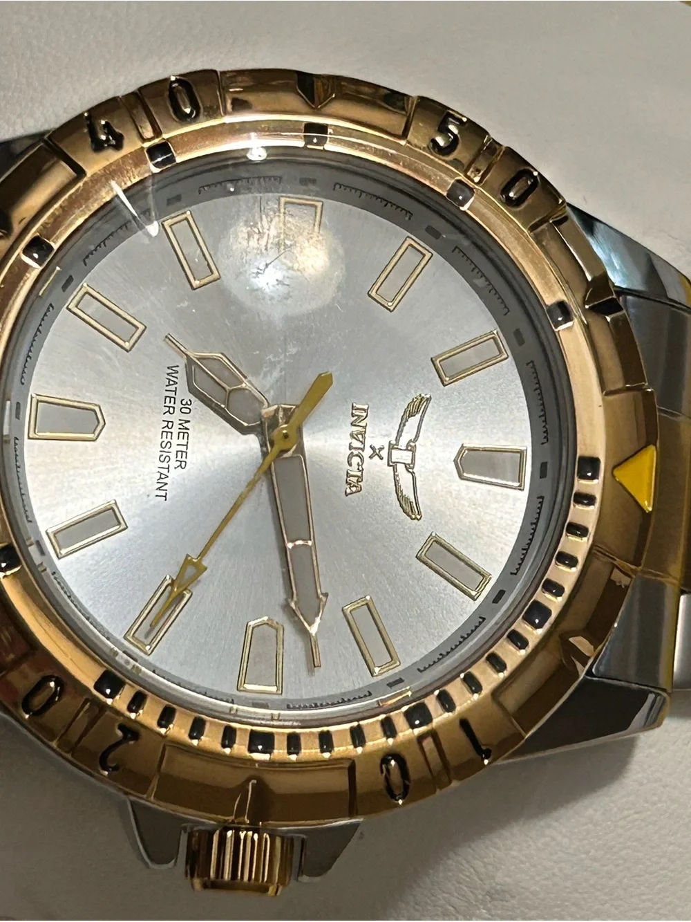 Invicta Two-Tone Gold & Silver Men's Watch - Water Resistant